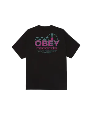 OBEY RECORDS SOUND WAVES CLASSIC T-SHIRT