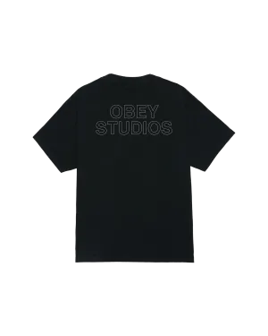 OBEY STUDIOS OUTLINE PIGMENT T-SHIRT