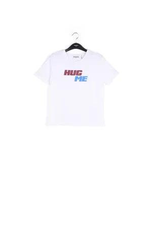 Off-white printed cotton T-shirt