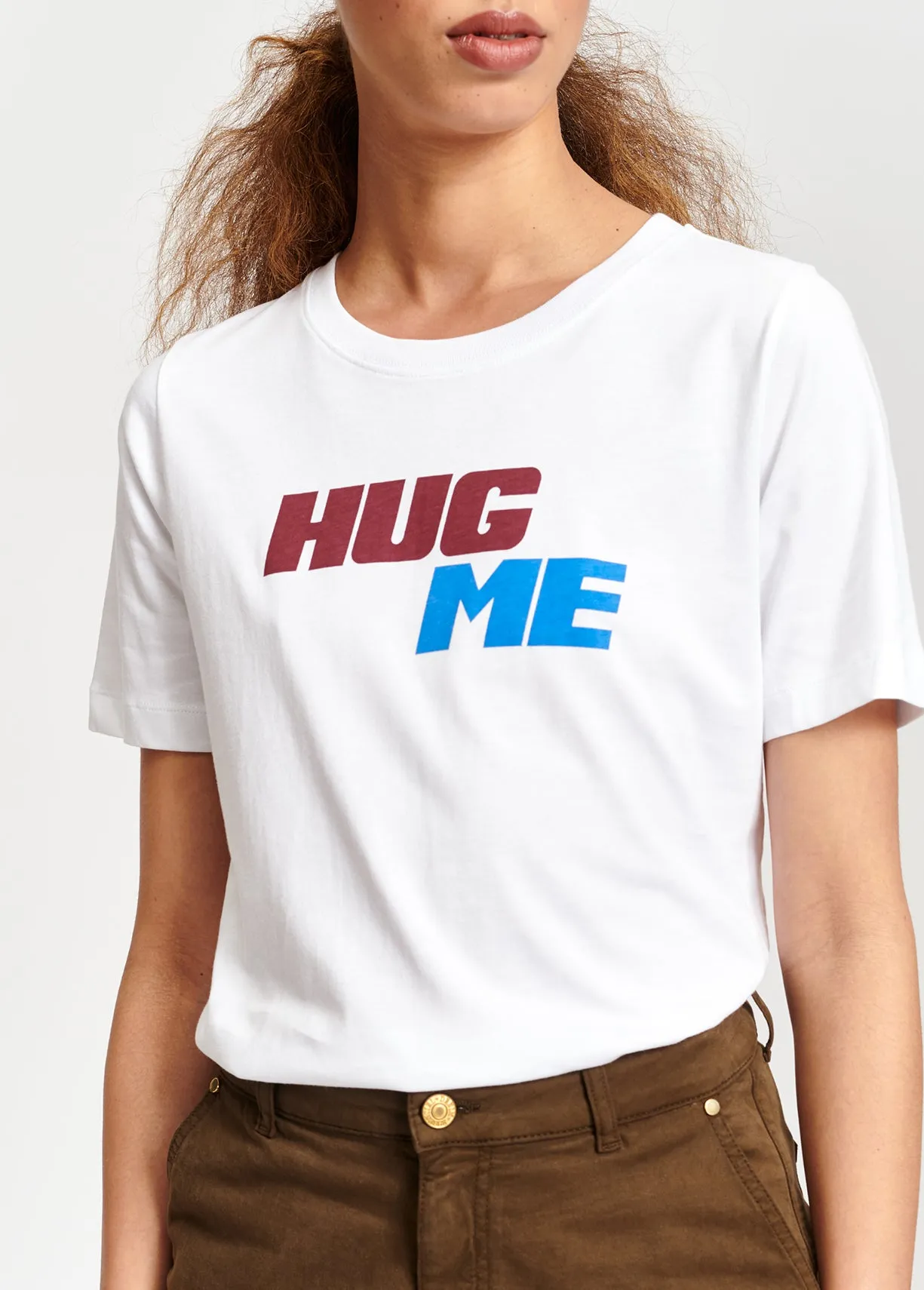 Off-white printed cotton T-shirt