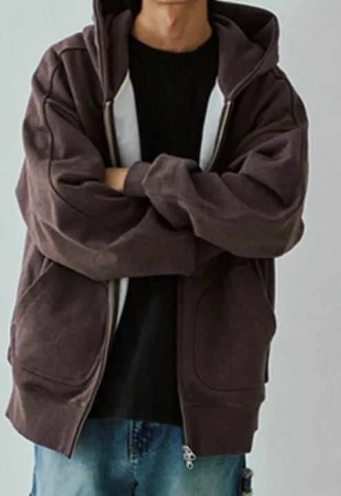 OG BOCACI HEAVYWEIGHT HOOD ZIPUP PARKA - COCOA