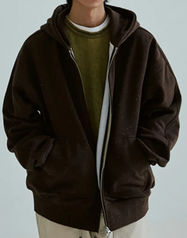 OG BOCACI HEAVYWEIGHT HOOD ZIPUP PARKA - DARK BROWN