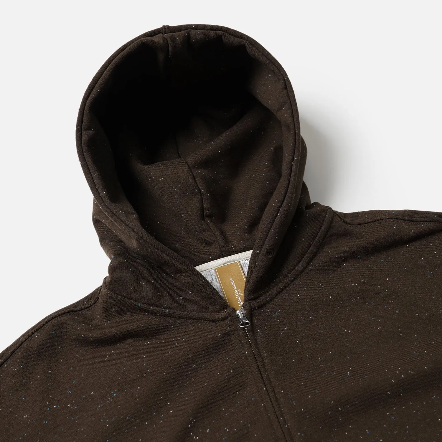 OG BOCACI HEAVYWEIGHT HOOD ZIPUP PARKA - DARK BROWN