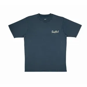 OG logo EMBroidery in aged blue