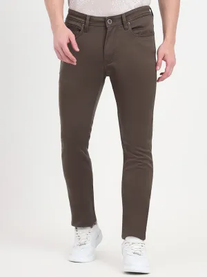 Olive Washed Slim Fit Jeans | JadeBlue