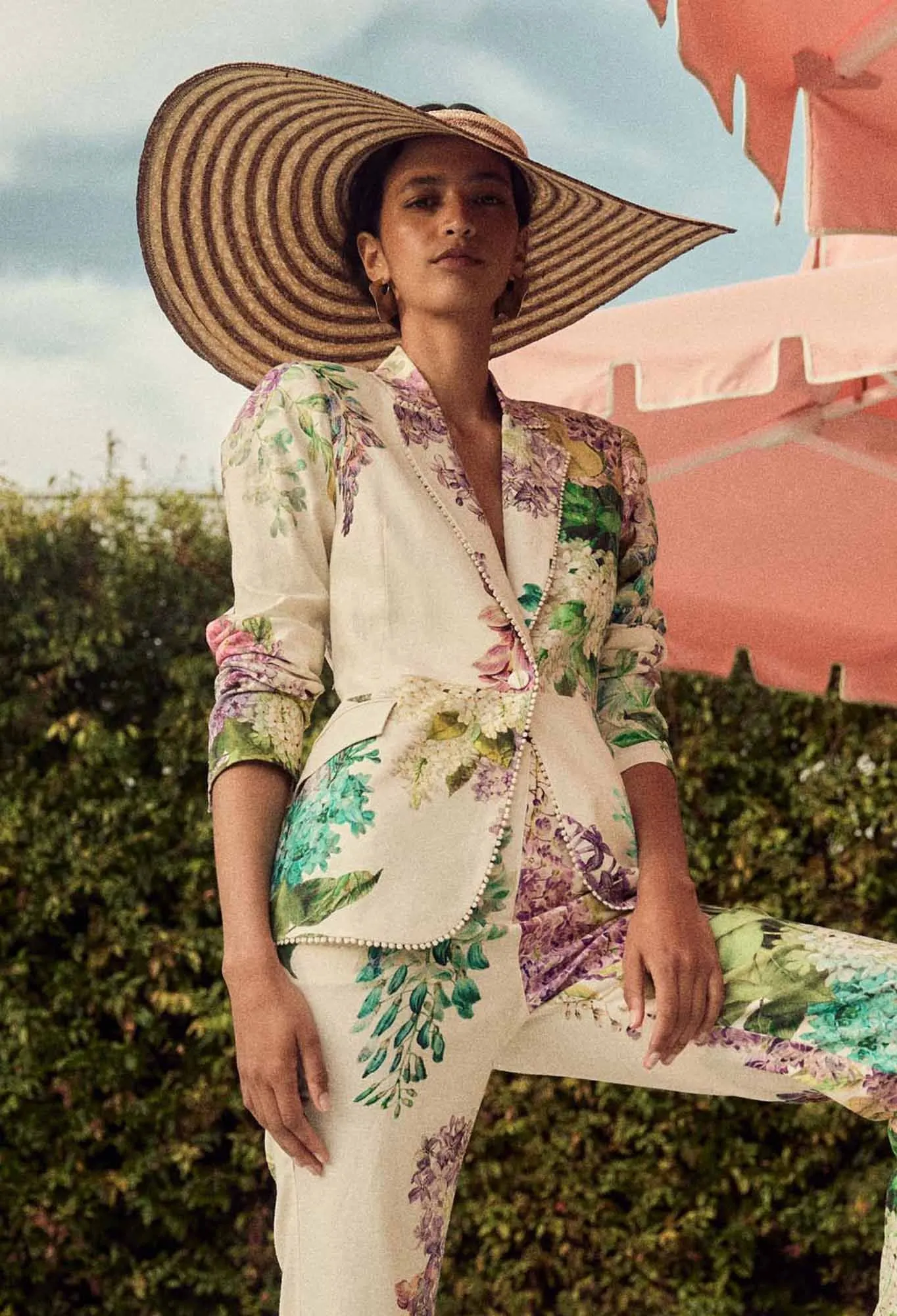 Once Was - Bahia Stretch Linen Viscose Blazer - Wisteria Alba