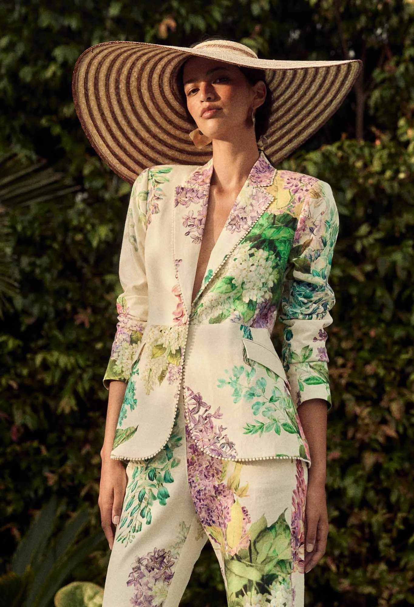 Once Was - Bahia Stretch Linen Viscose Blazer - Wisteria Alba