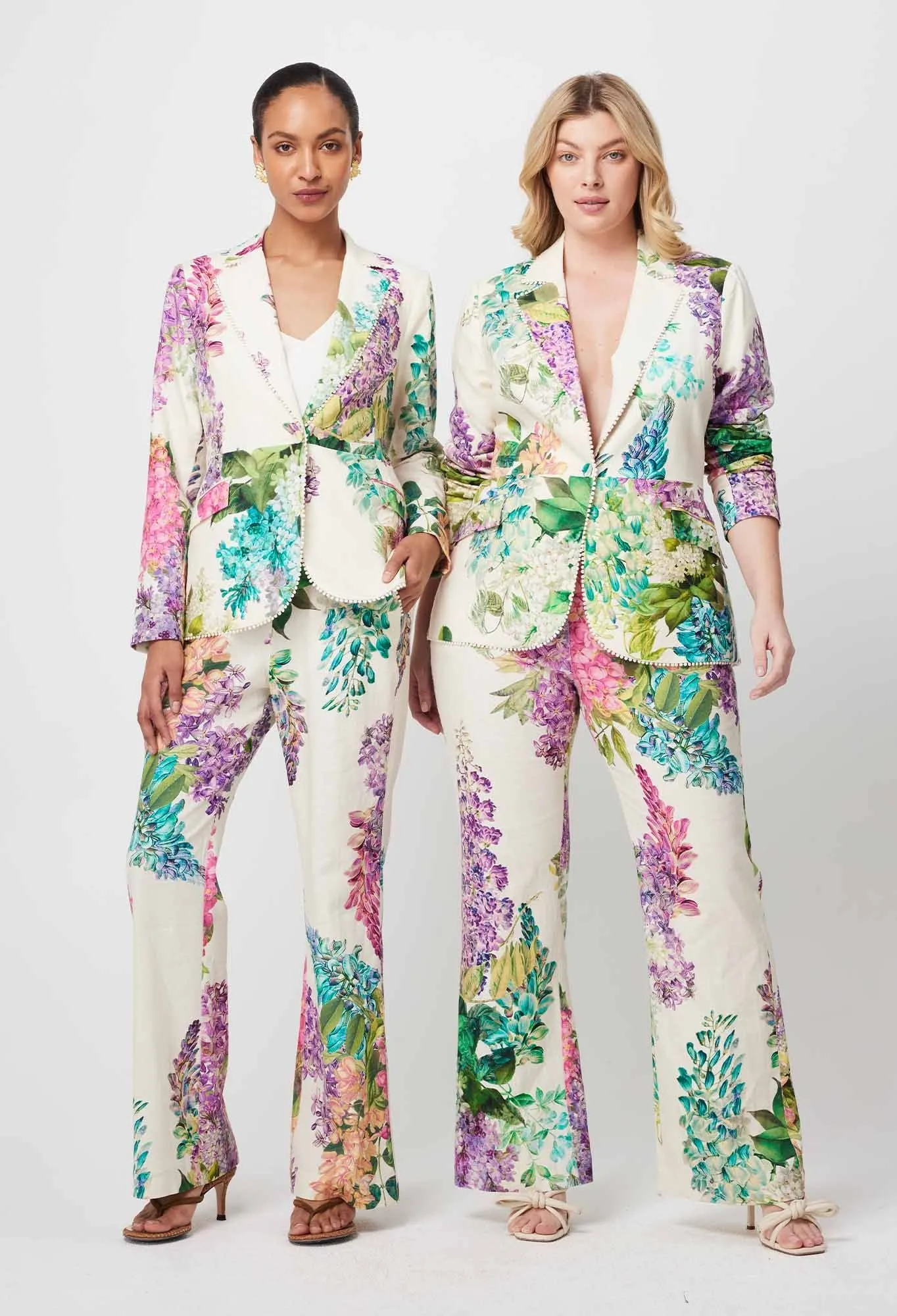 Once Was - Bahia Stretch Linen Viscose Blazer - Wisteria Alba