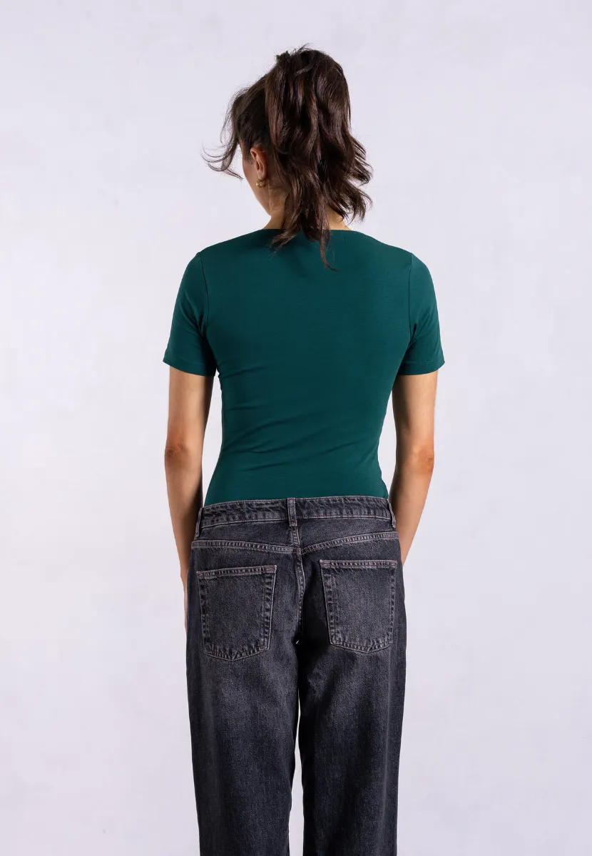 Organic Cotton Crew T-Shirt, Evergreen