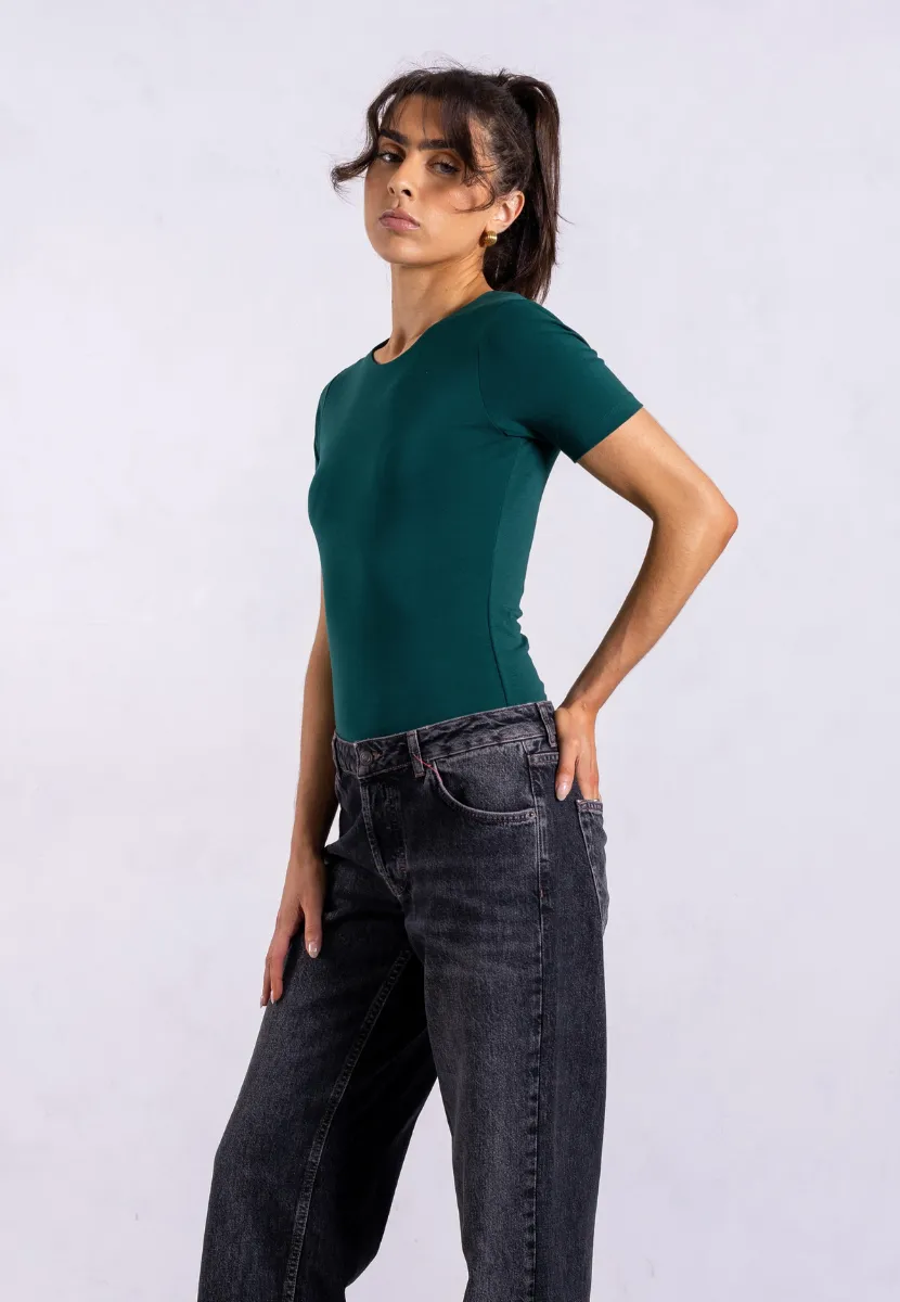 Organic Cotton Crew T-Shirt, Evergreen