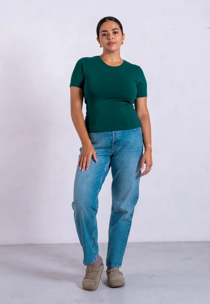Organic Cotton Crew T-Shirt, Evergreen