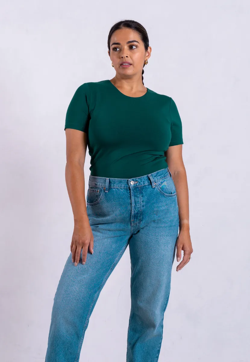 Organic Cotton Crew T-Shirt, Evergreen