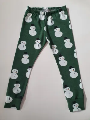 Organic Snowman Leggings