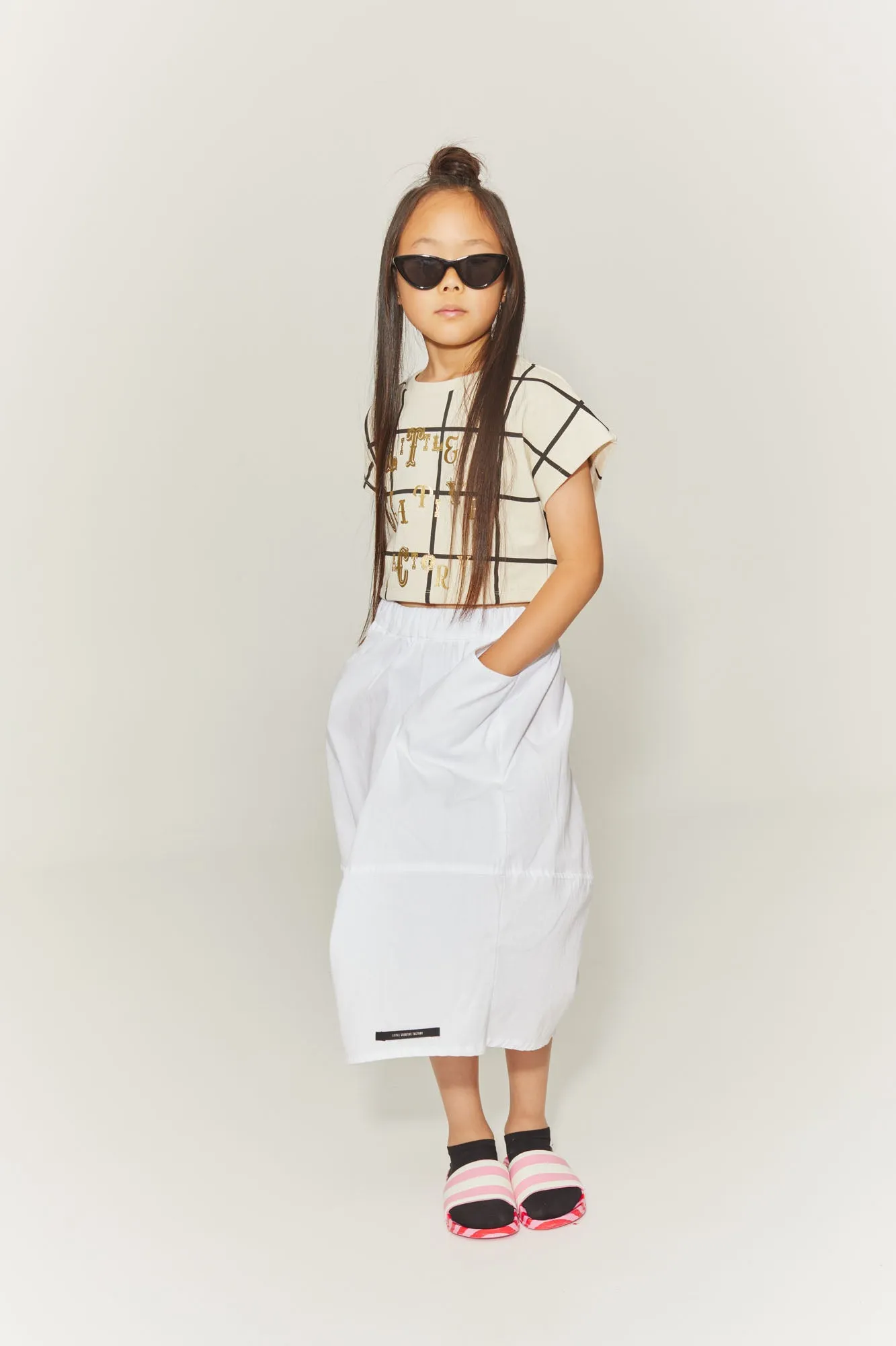 Origami Bubble Skirt White