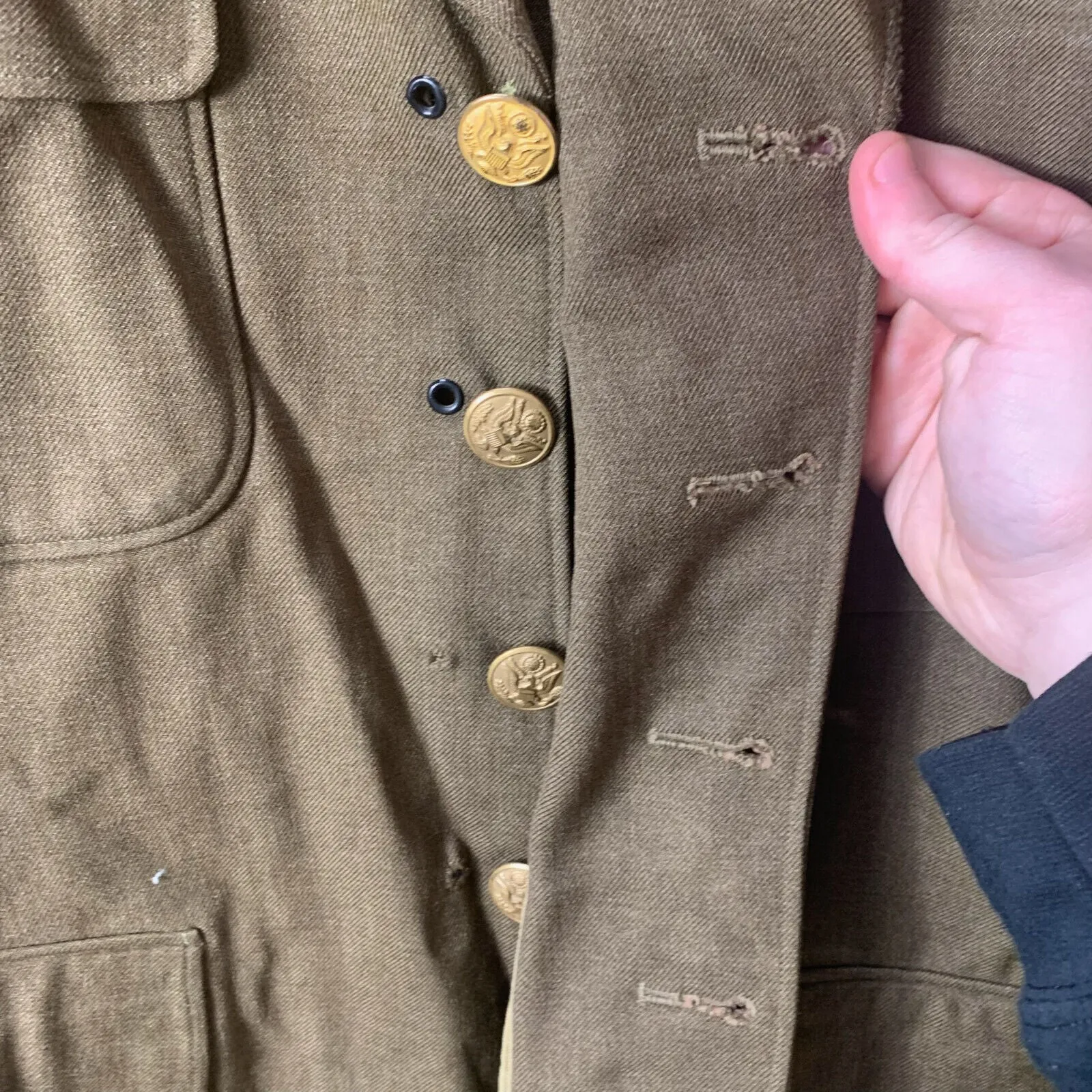 Original WW2 US Army Class A Dress Jacket 1943 - Private Ryan Prop - 38" Short