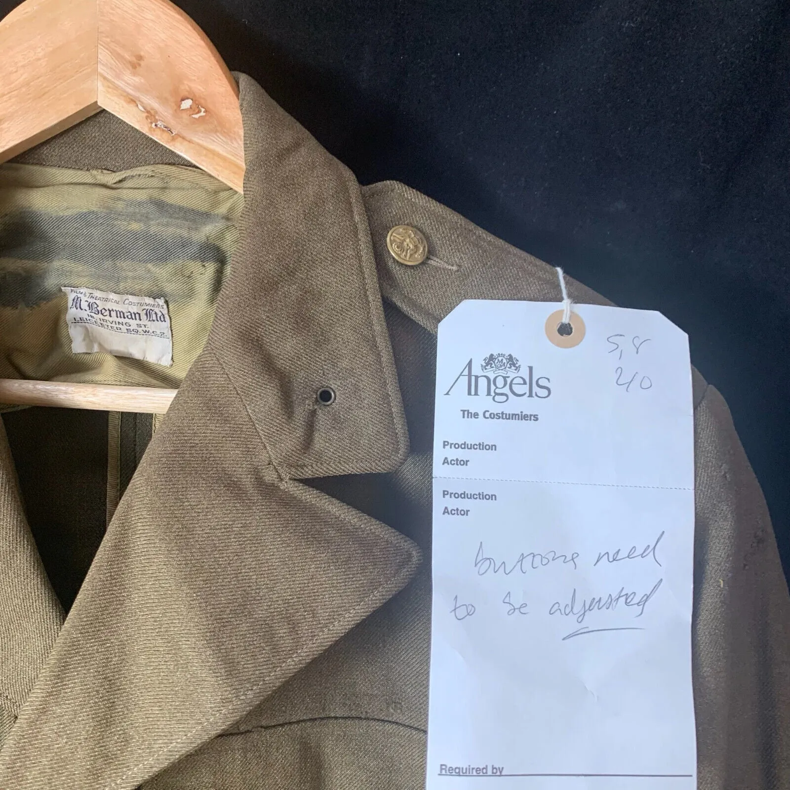 Original WW2 US Army Class A Dress Jacket 1943 - Private Ryan Prop - 38" Short