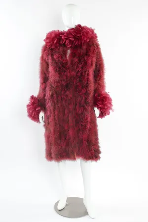 Ostrich Turkey Feather Coat