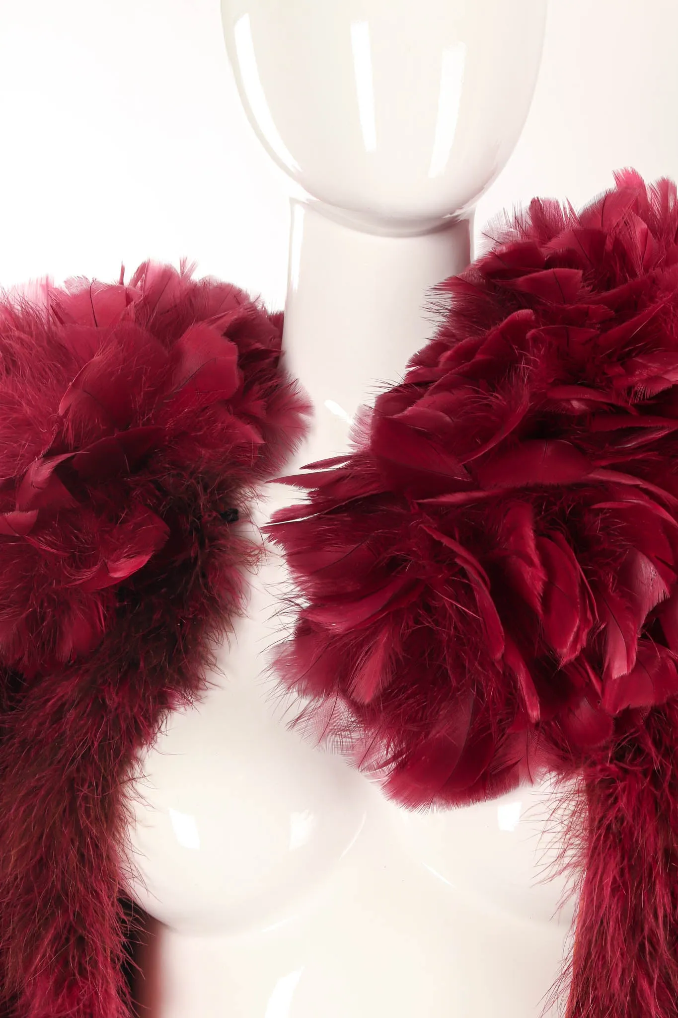 Ostrich Turkey Feather Coat