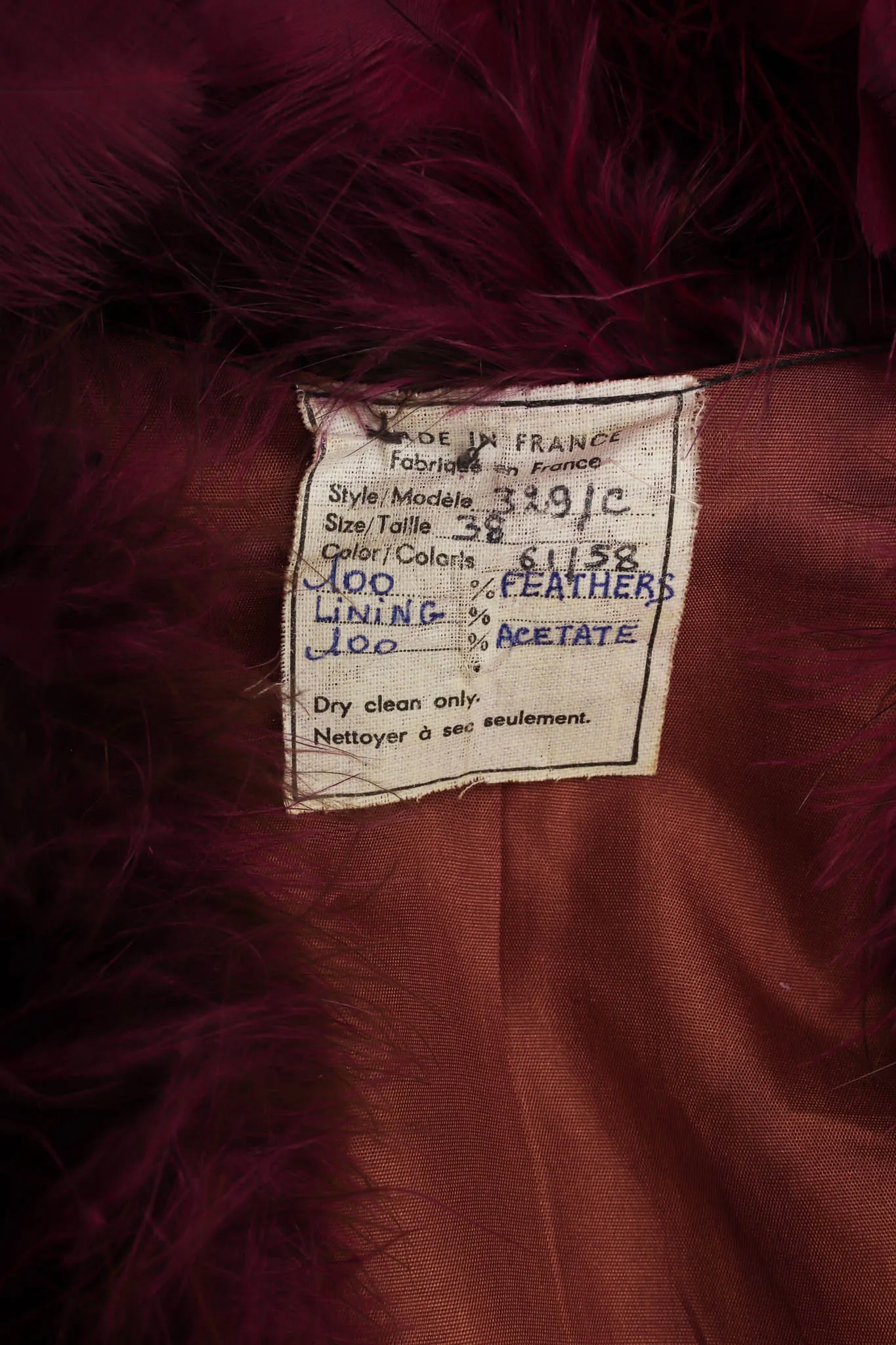 Ostrich Turkey Feather Coat