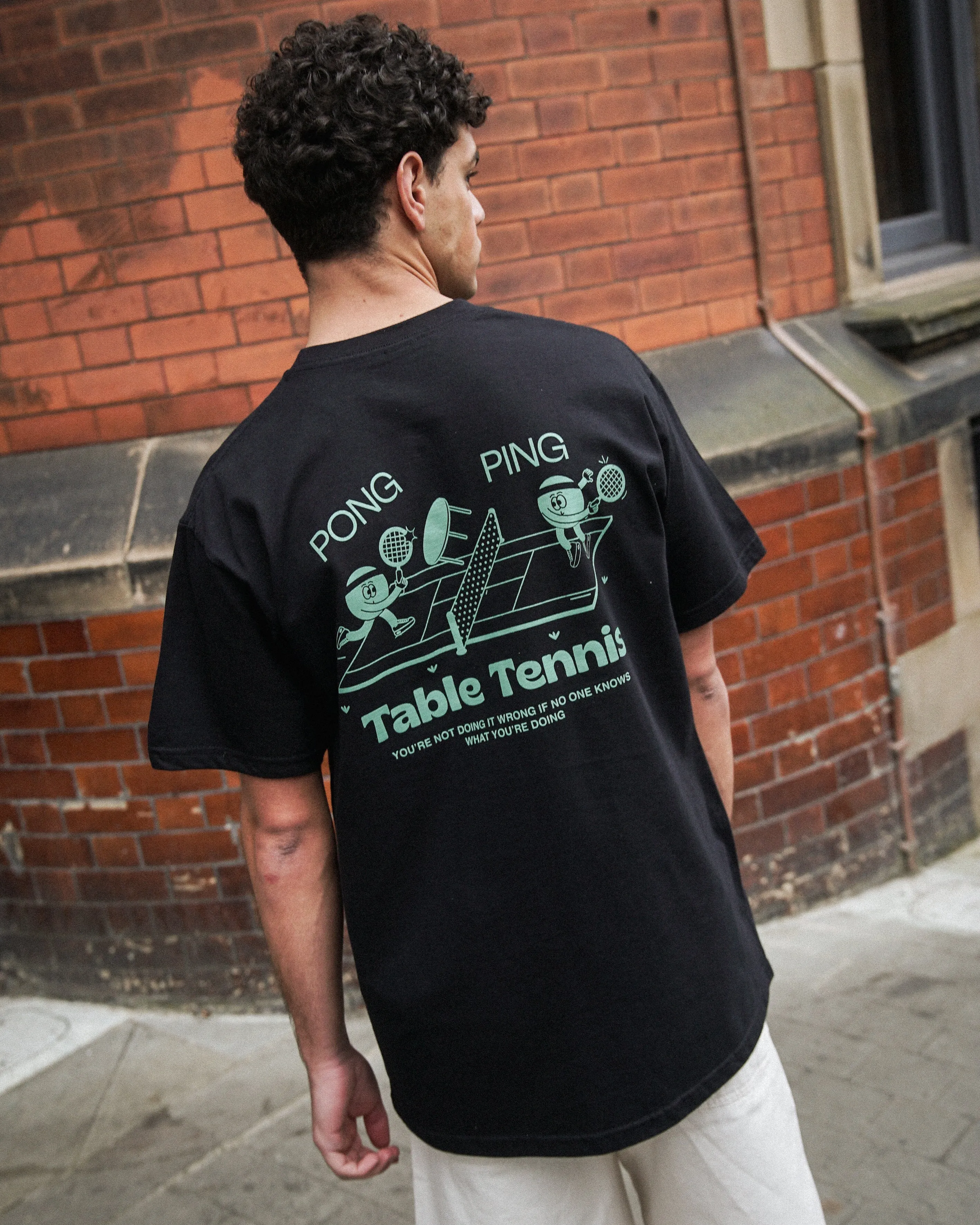 Other Side Store 'Ping Pong' Tee - Black