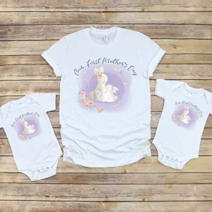 Our First Mother's Day Matching Outfits For Twins