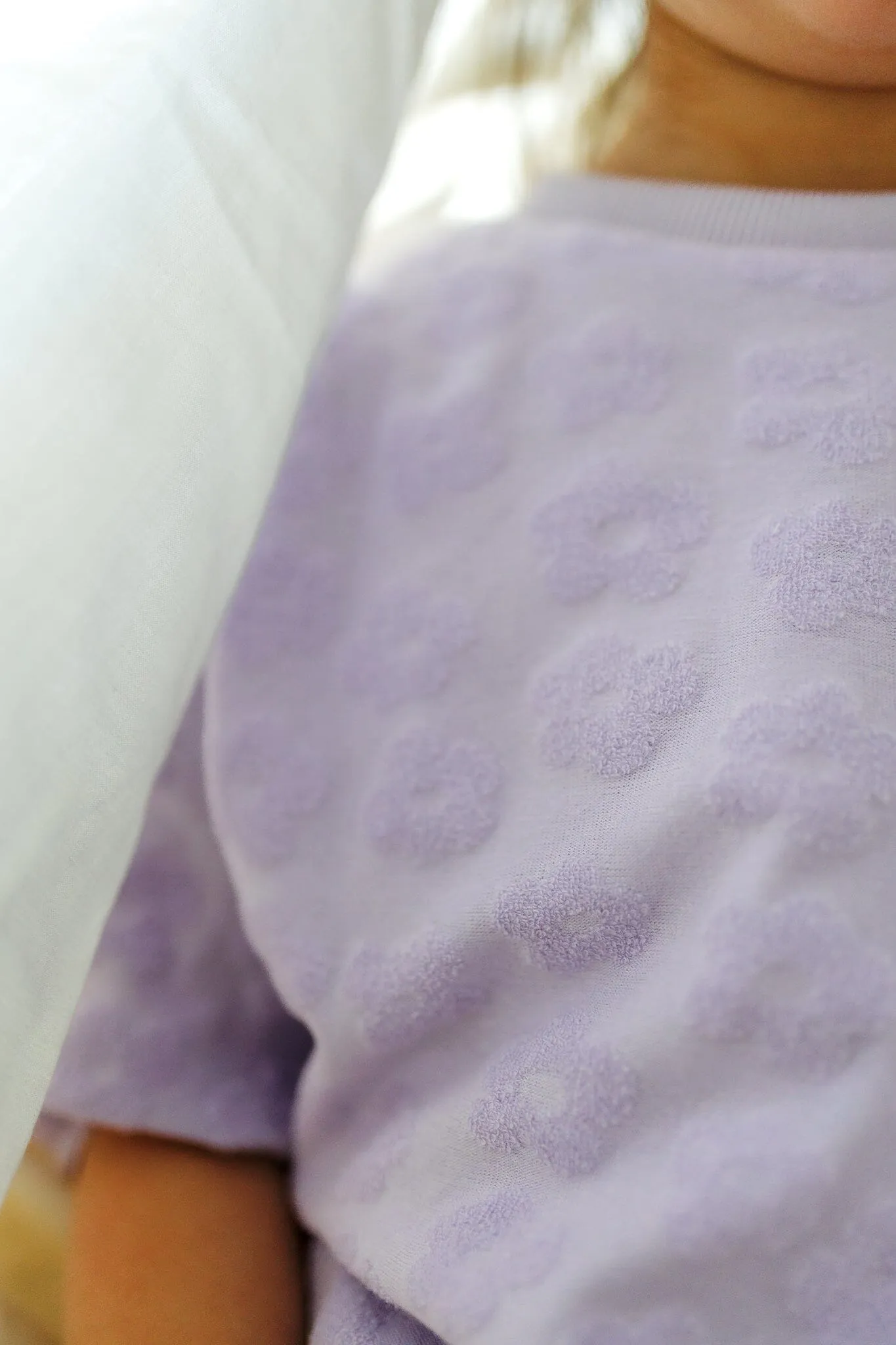 Oversize T-Shirt | Lavender Macaron Flowers