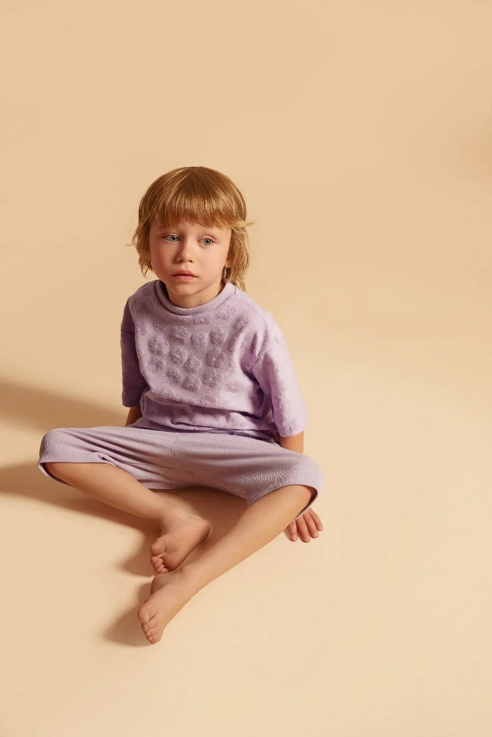 Oversize T-Shirt | Lavender Macaron Flowers