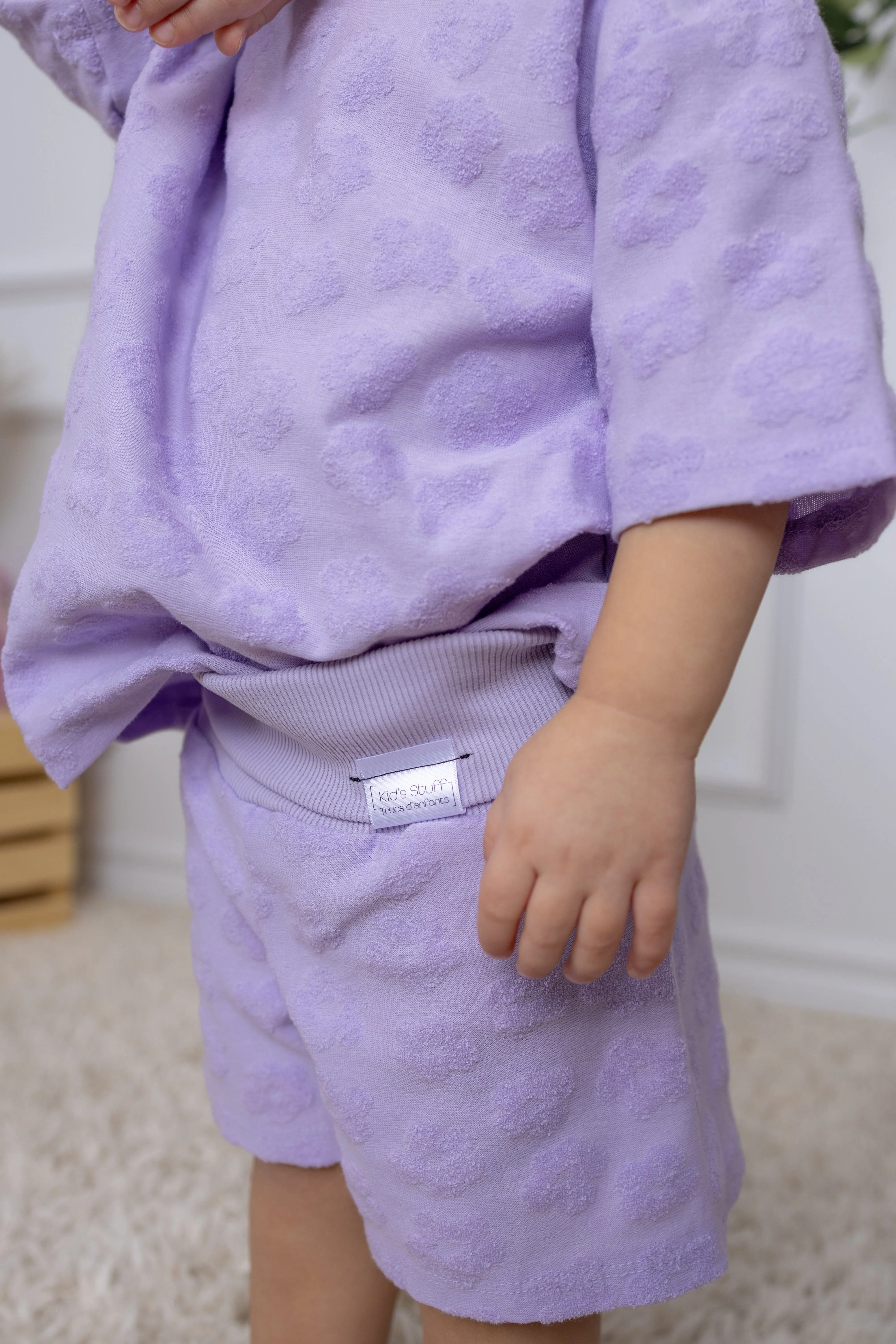 Oversize T-Shirt | Lavender Macaron Flowers