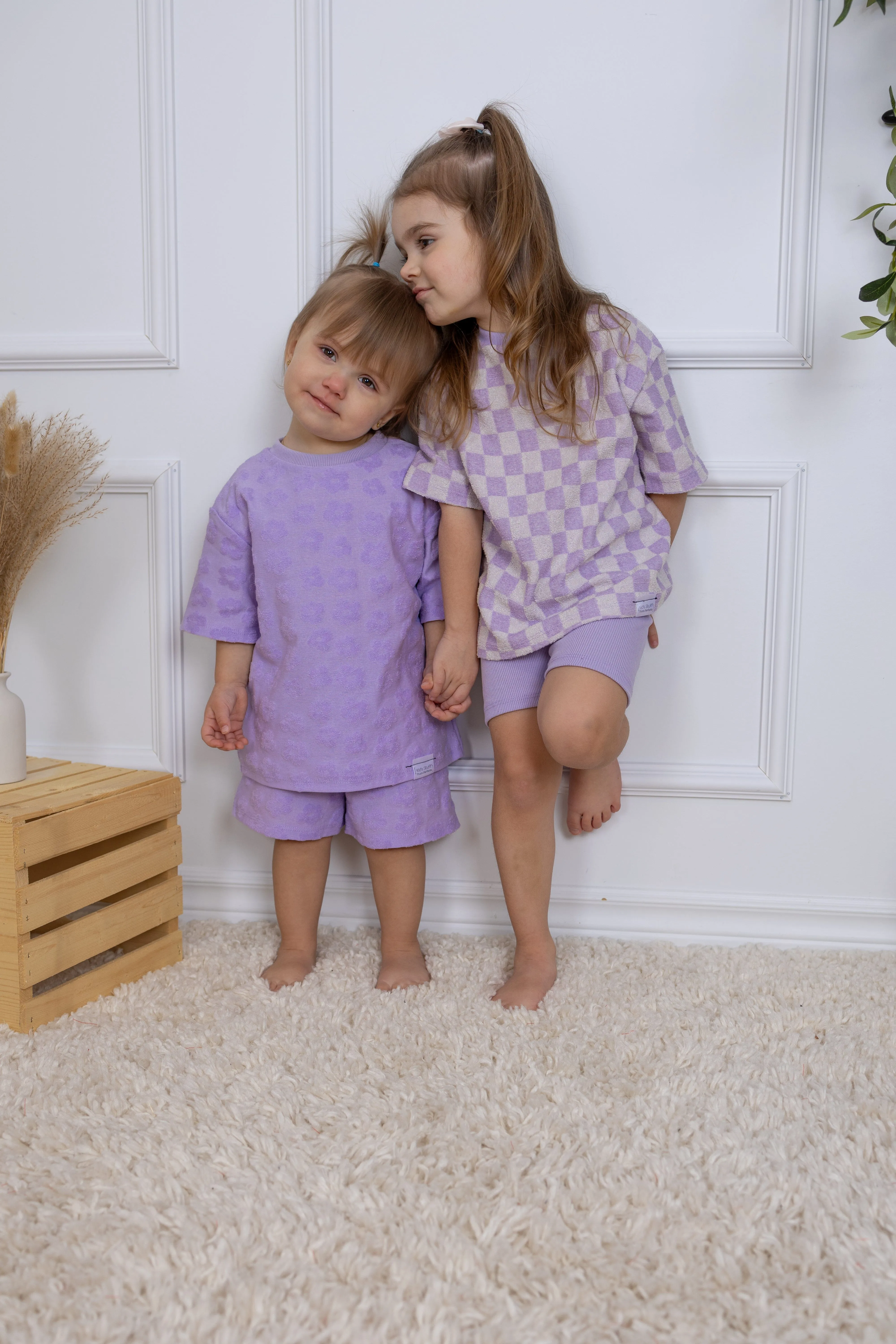 Oversize T-Shirt | Lavender Macaron Flowers