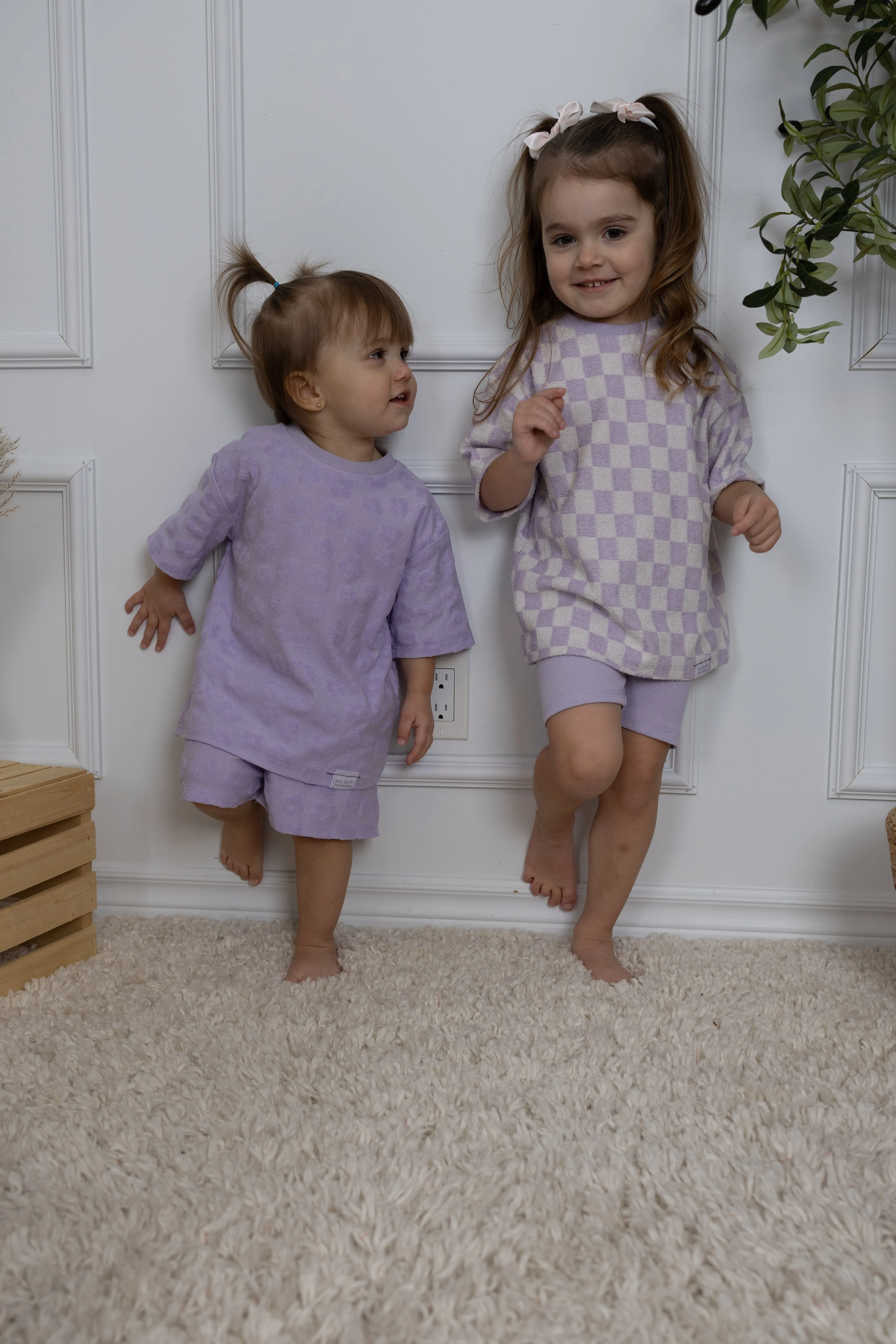 Oversize T-Shirt | Lavender Macaron Flowers