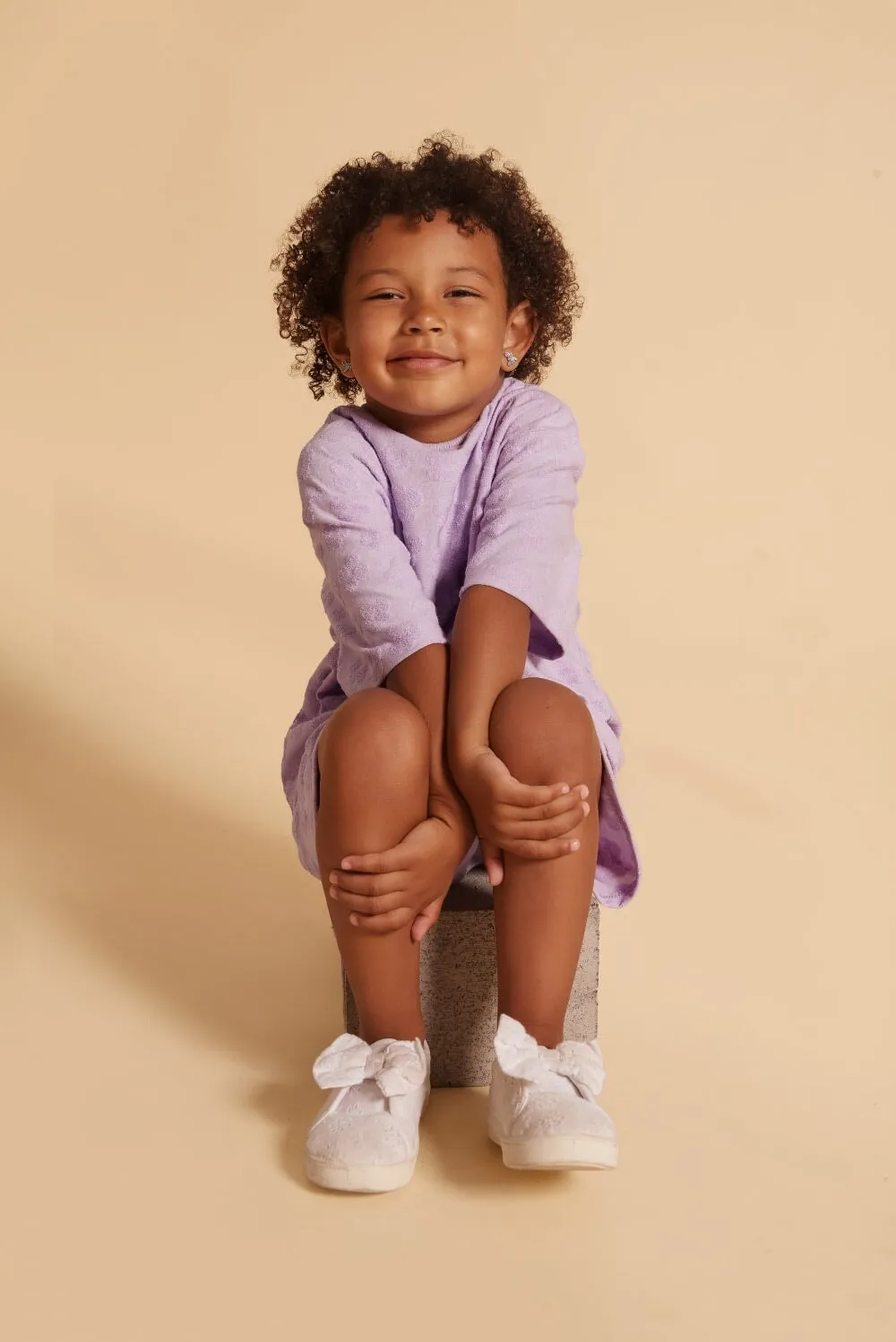 Oversize T-Shirt | Lavender Macaron Flowers