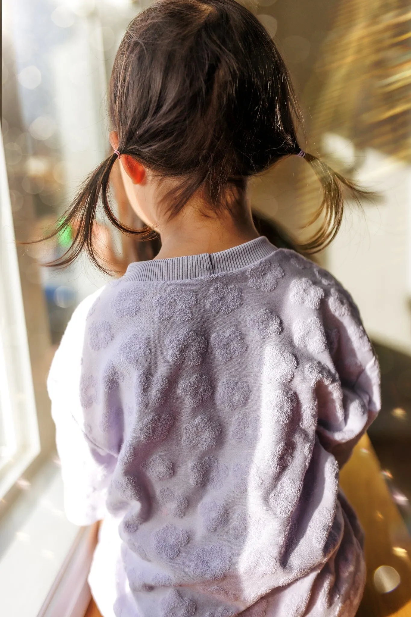 Oversize T-Shirt | Lavender Macaron Flowers