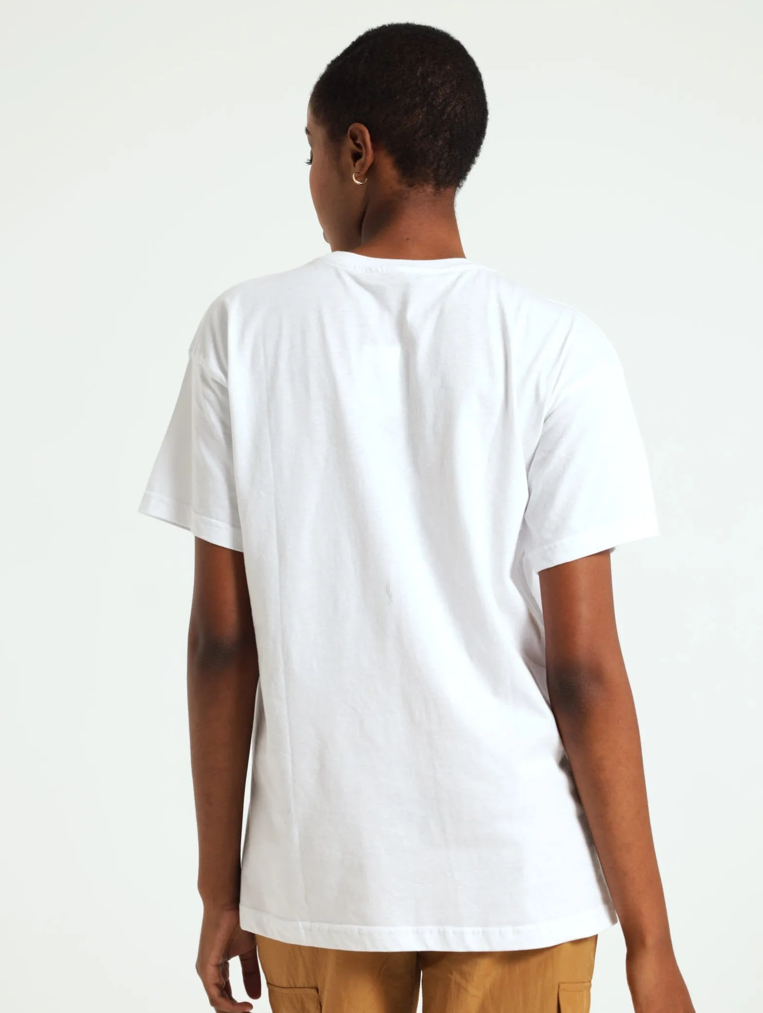 Oversized Dragon Tee - White