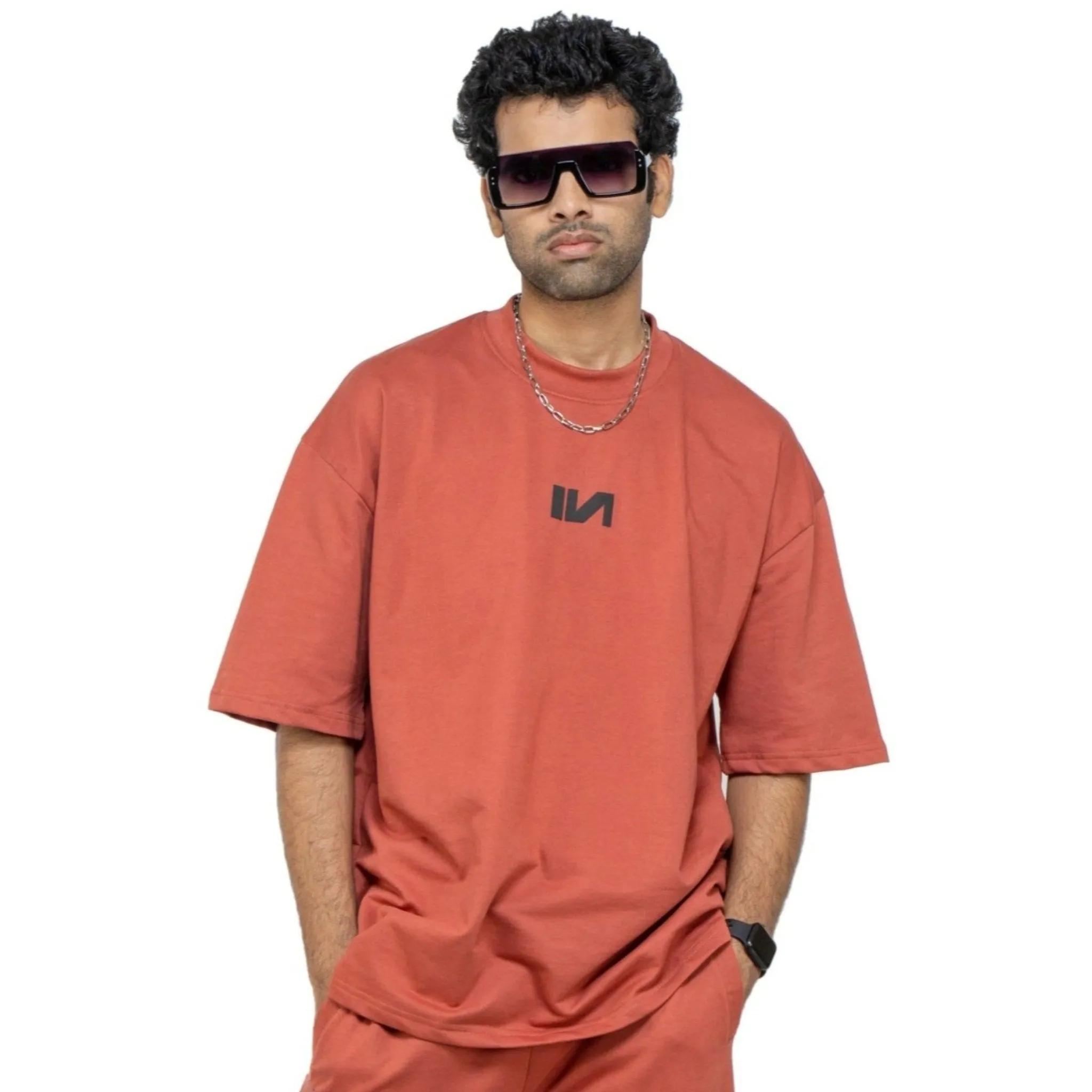 Oversized T-Shirt - Brick Red