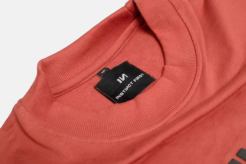 Oversized T-Shirt - Brick Red