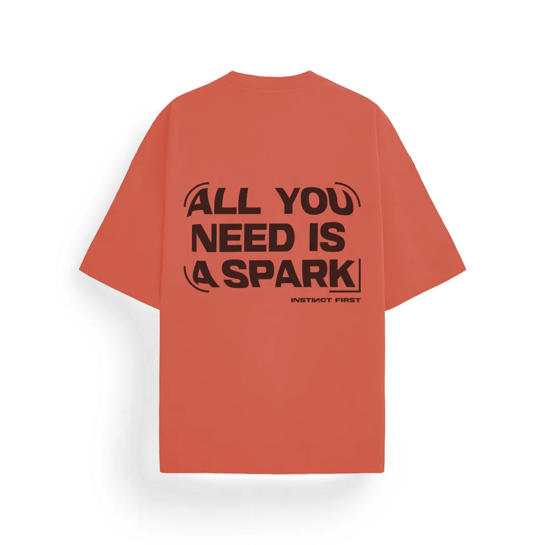 Oversized T-Shirt - Brick Red