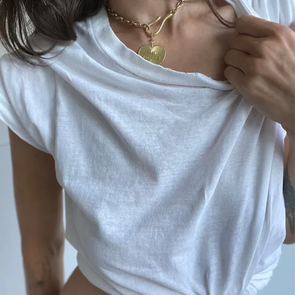 Oversized Vintage White T