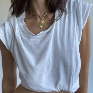 Oversized Vintage White T