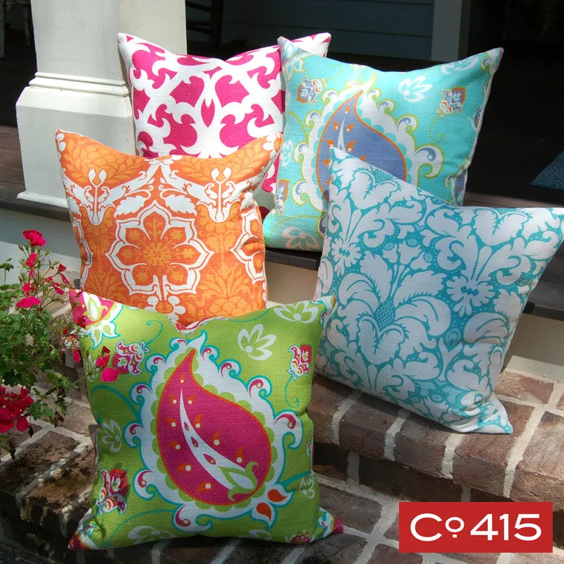 Paisley Pillow - Green