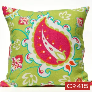 Paisley Pillow - Green