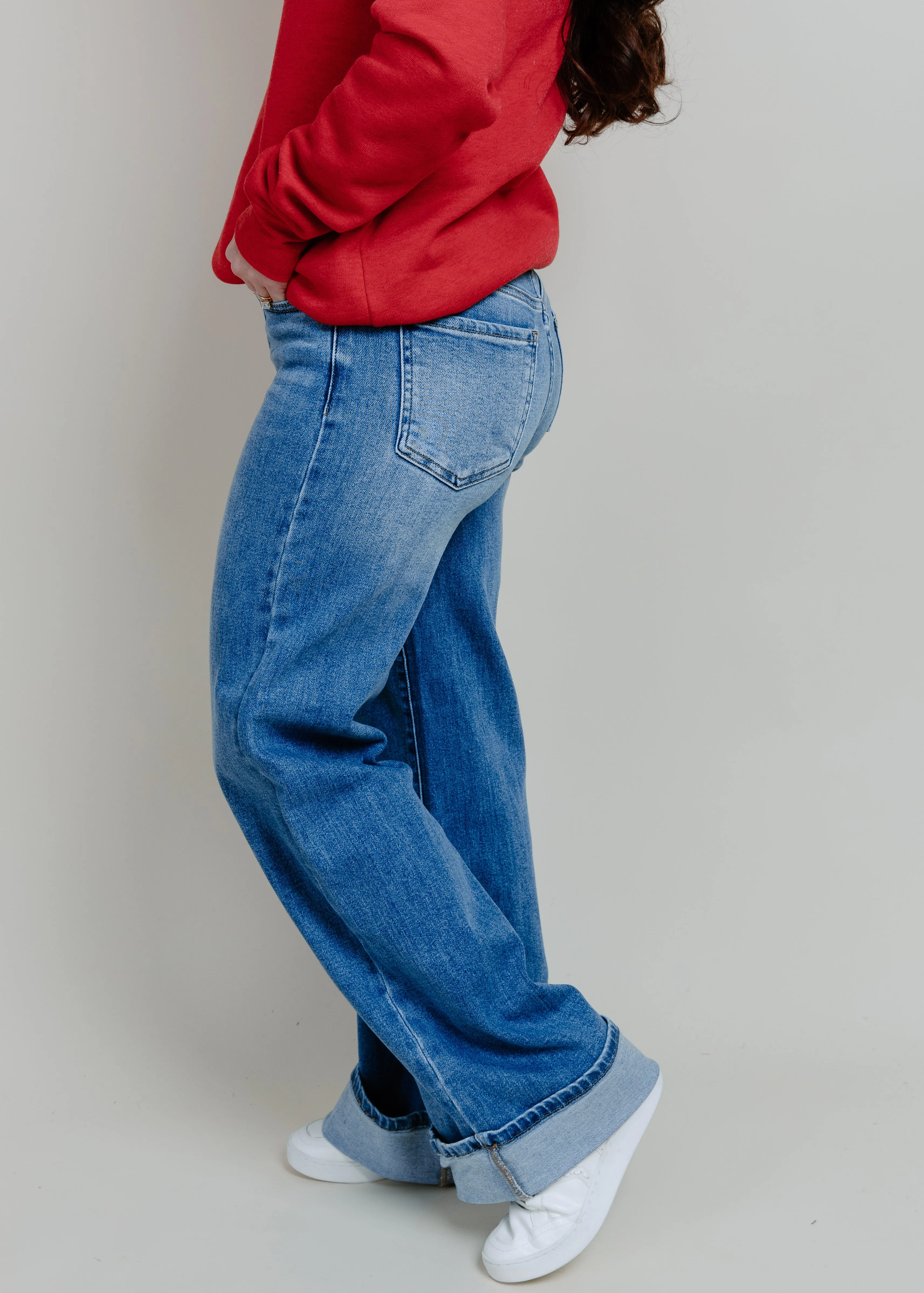 Palazzo Cuffed Jean