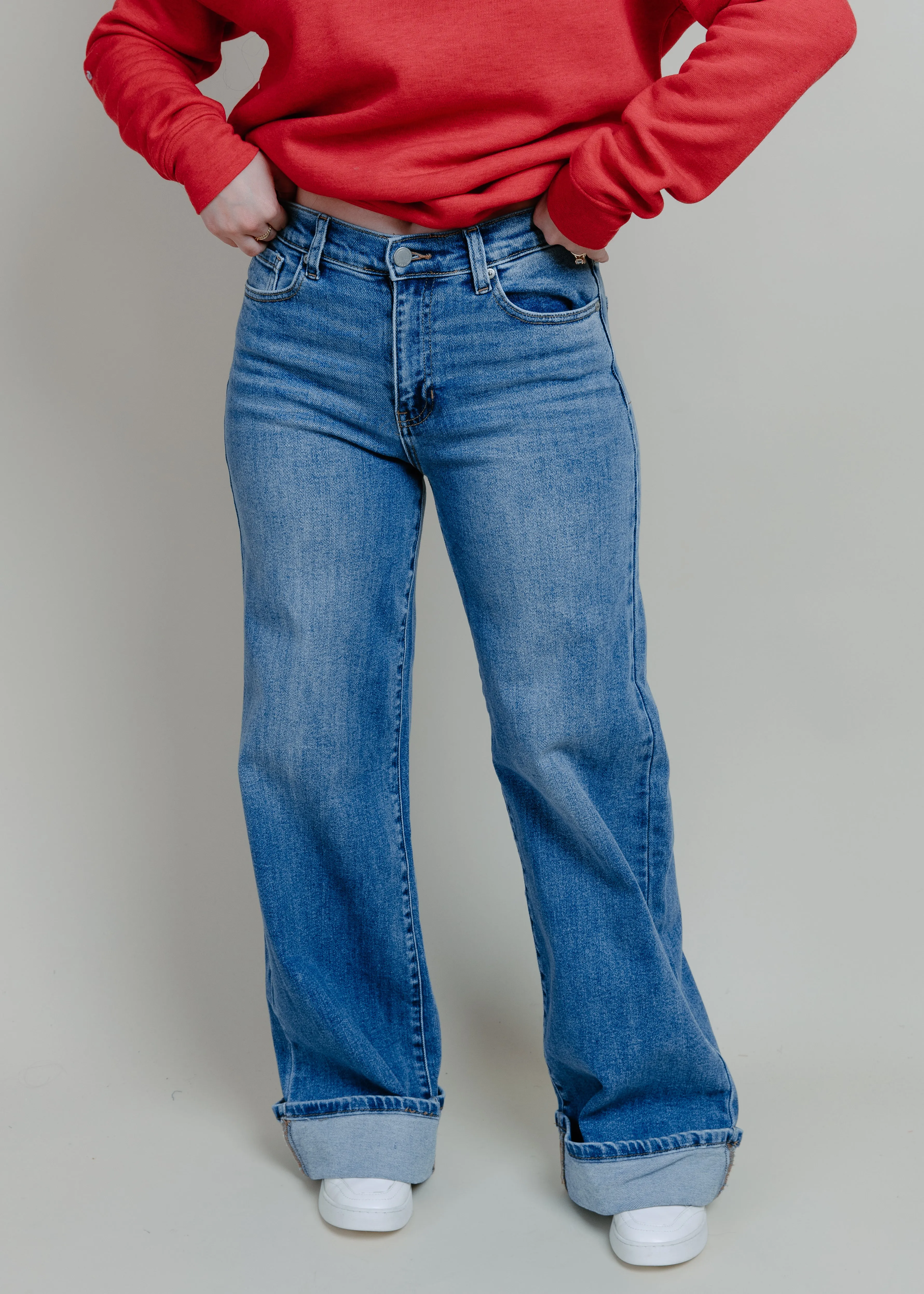 Palazzo Cuffed Jean