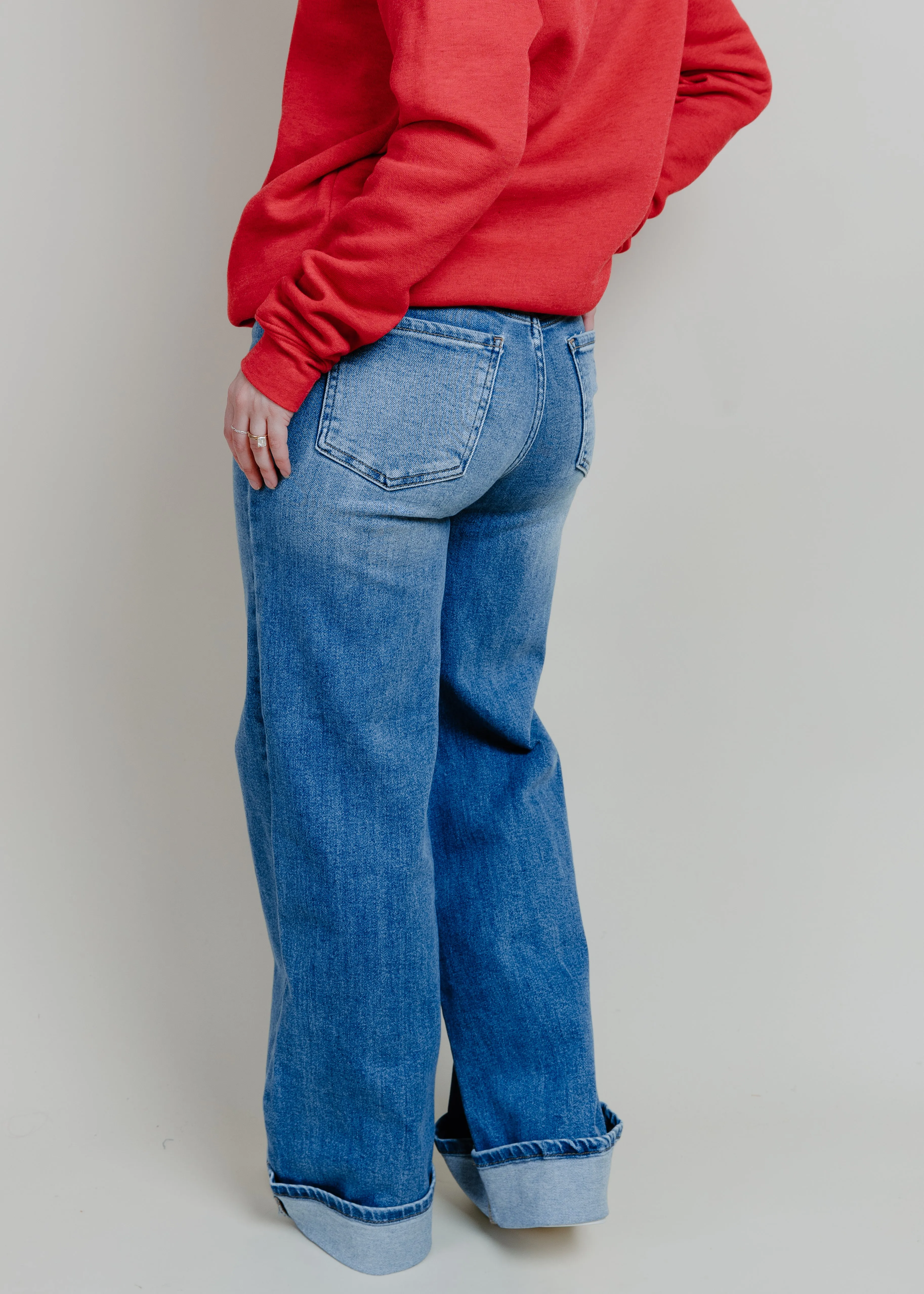 Palazzo Cuffed Jean
