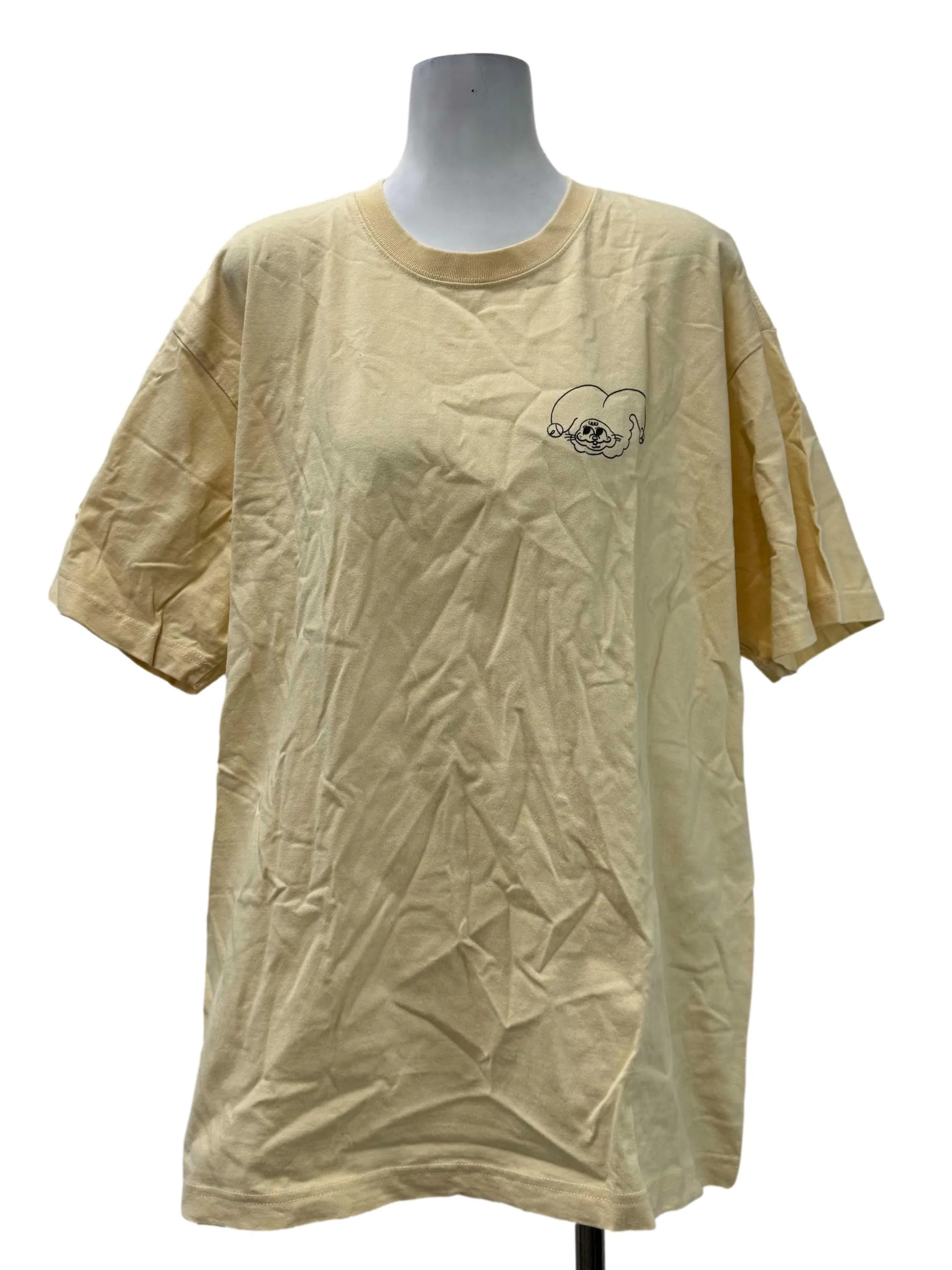 Pale Yellow Graphic Tee