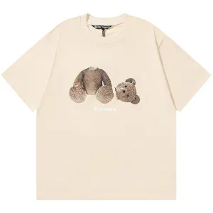 PALM ANGELS Decapitated bear T-Shirts