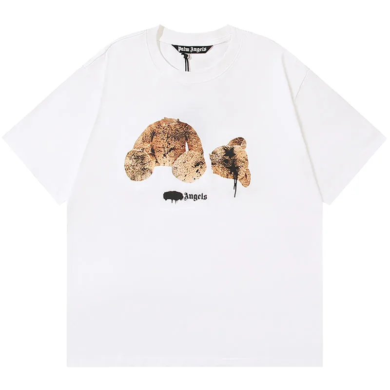 PALM ANGELS Decapitated bear T-Shirts