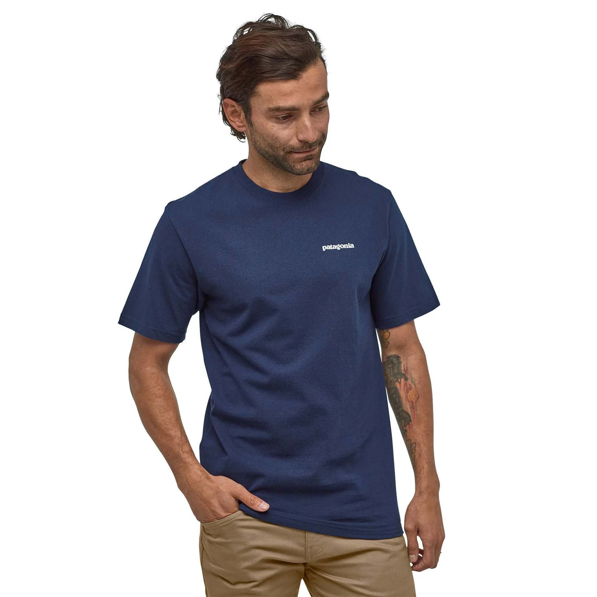 Patagonia - M's P-6 Logo Responsibili-Tee - Navy