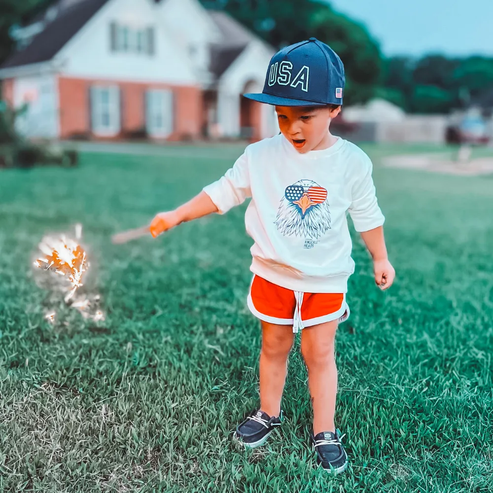 Patriotic Crew Neck | 4th of July Infant Shirt