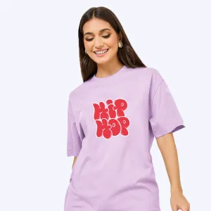 Peach Blossom Oversized Printed T-Shirt
