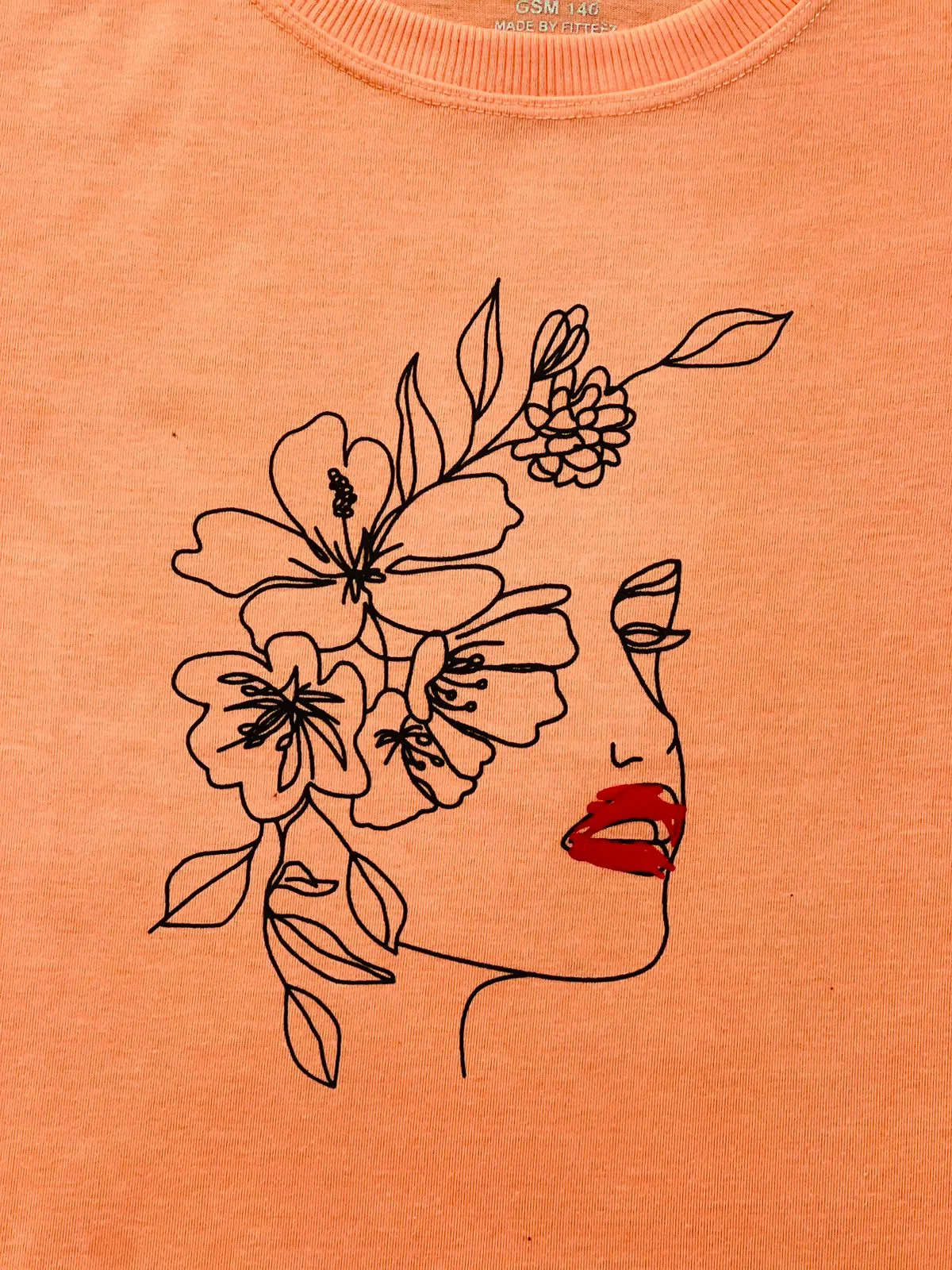 PEECH COTTON TEE-FT